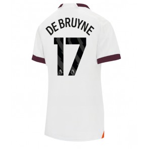 Lacne Ženy Futbalové dres Manchester City Kevin De Bruyne #17 2023-24 Krátky Rukáv - Preč